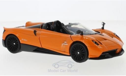 Modelauto Pagani Huayra R Roadster metallic oranje 1/24 Motormax