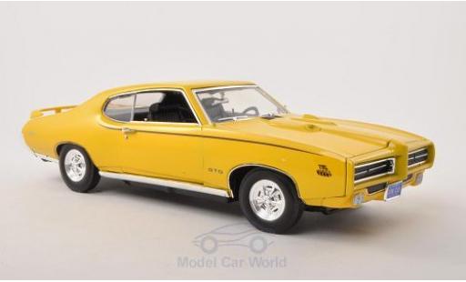 Modelauto Pontiac GTO The Judge geel 1969 1/18 Motormax