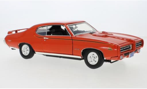 Modelauto Pontiac GTO The Judge oranje/Dekor 1969 1/18 Motormax