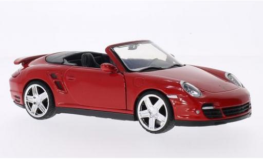 Modelauto Porsche 911 Turbo Cabriolet rood 1/24 Motormax