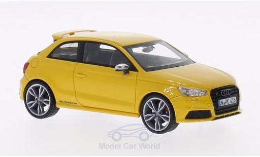 Modelauto Audi S1 sportback geel 2014 1/43 Neo