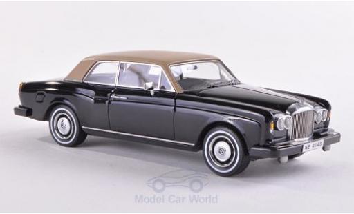 Modelauto Bentley Corniche coupe FHC zwart/beige RHD 1977 1/43 Neo