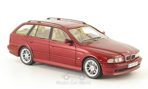 Modelauto Bmw 520 touring i (E39) metallic rood 2002 1/43 Neo
