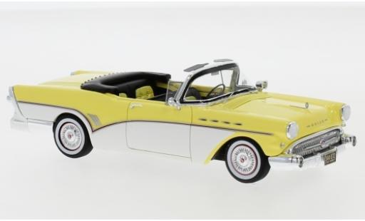 Modelauto Buick Roadmaster Convertible Cabriolet geel/wit 1957 1/43 Neo