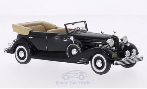 Modelauto Cadillac Fleetwood Phaeton Allweather zwart 1933 kap ge&Atilde;&para;ffnet Deluxe 1/43 Neo