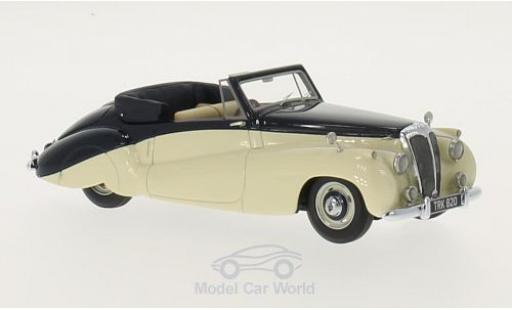 Modelauto Daimler DB18 Cabriolet Special Sports DHC by Barker beige/blauw RHD 1952 1/43 Neo