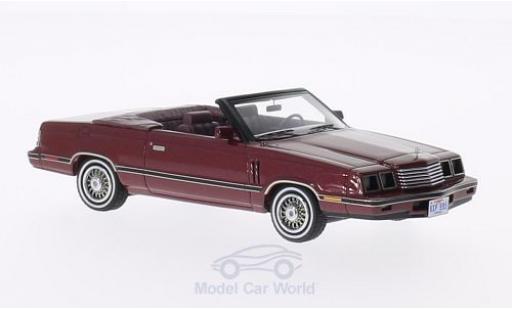 Modelauto Dodge 600 Cabriolet metallic rood 1984 1/43 Neo