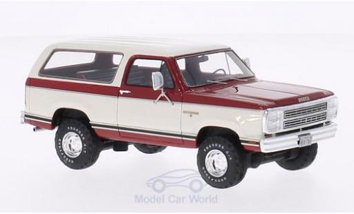 Modelauto Dodge Ramcharger SUV rood/wit 1979 1/43 Neo