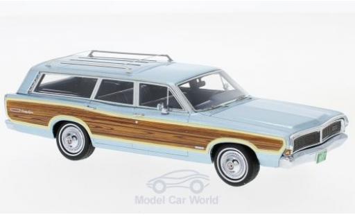 Modelauto Ford LTD Country Squire metallic blauw/Dekor 1968 1/43 Neo