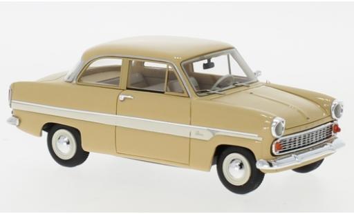 Modelauto Ford Taunus 12M (G13AL) Sedan beige/wit 1959 1/43 Neo