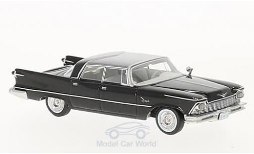 Modelauto Imperial Crown Base 4-Door Southampton zwart/grijs 1957 1/64 Neo