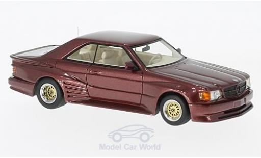 Modelauto Mercedes 500 Coupe Koenig Specials metallic rood 1/43 Neo