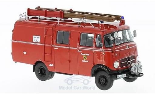 Modelauto Mercedes L319 Kastenwagen Brandweer L&Atilde;&frac14;beck 1961 Bestelwagen 1/43 Neo