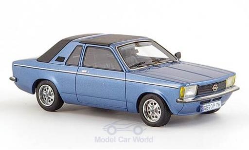 Modelauto Opel Kadett C Aero C metallic blauw 1978 kap gesloten 1/43 Neo