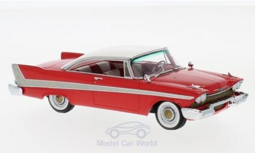 Modelauto Plymouth Fury Hardtop rood/wit 1958 1/43 Neo