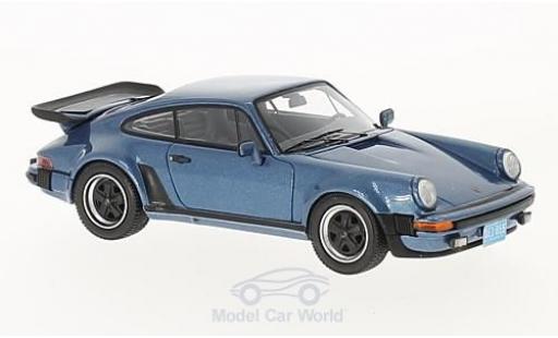 Modelauto Porsche 911 Turbo USA metallic blauw 1979 1/43 Neo