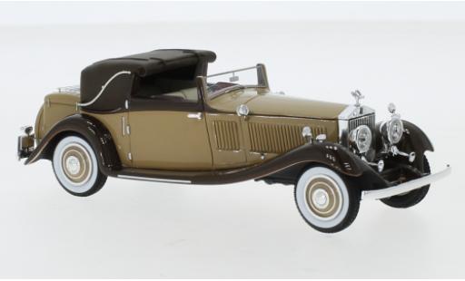 Modelauto Rolls Royce Phantom Continental II DHC Gurney Nutting bruin/bruin RHD 1934 1/43 Neo