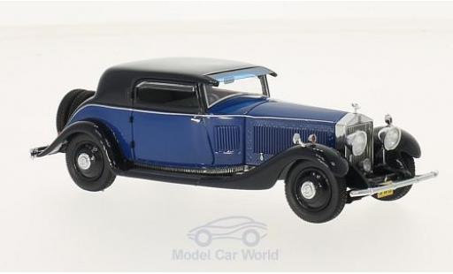 Modelauto Rolls Royce Phantom Continental II Windovers Coupe blauw/blauw 1932 1/43 Neo