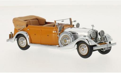 Modelauto Rolls Royce Phantom 1934 II Thrupp & Maberly chrom/oranje RHD Star of India 1/43 Neo