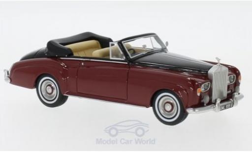 Modelauto Rolls Royce Silver Cloud DHC III Cabriolet rood/zwart RHD 1964 1/43 Neo