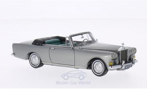 Modelauto Rolls Royce Silver Cloud DHC III Mulliner Park Ward metallic grijs 1965 1/43 Neo