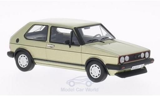 Modelauto Volkswagen Golf GTI I metallic beige 1983 1/43 Neo