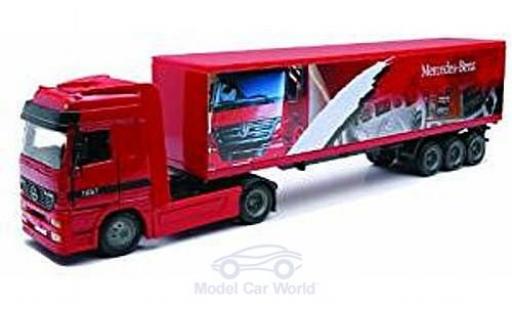 Modelauto Mercedes Actros Base 1857 met bestelwagenauflieger 1/43 New Ray