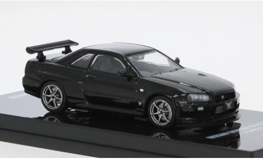 Modelauto Nissan Skyline Base GT-R ( zwart 1/64 INNO64