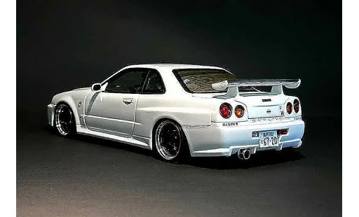 Nissan Skyline R34 1/18 Autoart blanche gt-r nismo modelauto