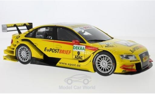 Modelauto Audi A4 dtm No.9 EPost Brief 2011 T.Kristensen 1/18 Norev