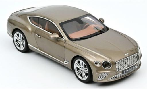 Modelauto Bentley Continental GT metallic beige 2018 1/18 Norev