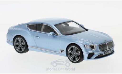 Modelauto Bentley Continental GT metallic blauw 2018 1/43 Norev