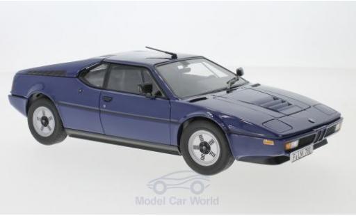 Modelauto Bmw M1 1980 (E26) blauw 1/18 Norev