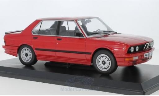 Modelauto Bmw M535 berline 35i (E28) rood 1986 1/18 Norev