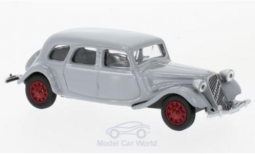 Modelauto Citroen Traction 15 -SIX grijs 1939 1/64 Norev