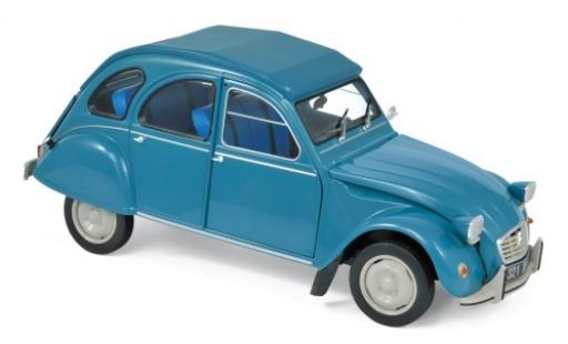 Modelauto Citroen 2CV Berline 6 Club blauw 1982 1/18 Norev