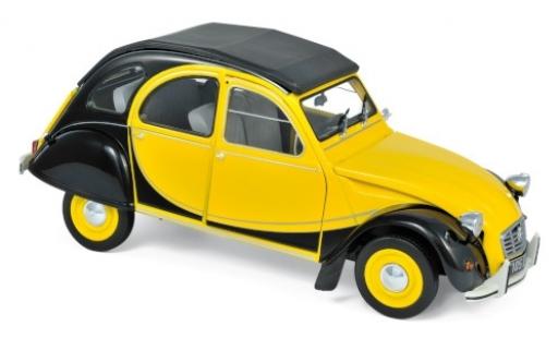 Modelauto Citroen 2CV Charleston geel/zwart 1982 1/18 Norev