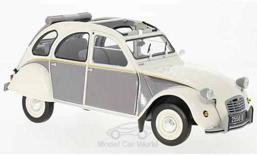 Modelauto Citroen 2CV Dolly wit/grijs 1985 1/18 Norev