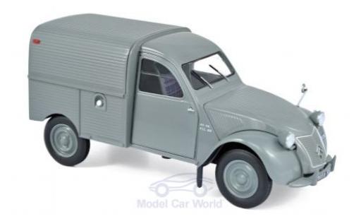 Modelauto Citroen 2CV Fourgonnette Bestelbusje grijs 1957 1/18 Norev