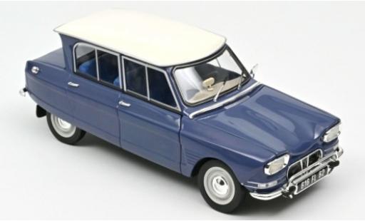 Modelauto Citroen Ami 6 Berline blauw/wit 1965 1/18 Norev