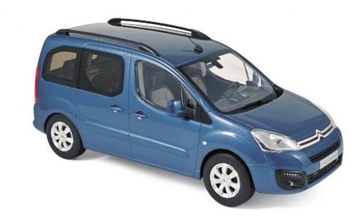 Modelauto Citroen Berlingo Fourgonnette metallic blauw 2016 1/18 Norev