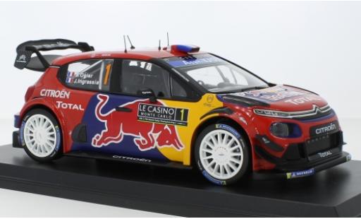 Modelauto Citroen C3 WRC No.1 Red Bull / Total Rally Monte Carlo 2019 S.Ogier/J.Ingrassia 1/18 Norev