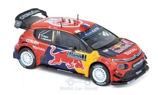 Modelauto Citroen C3 WRC No.1 Red Bull Rally Monte Carlo 2019 S.Ogier/J.Ingrassia 1/43 Norev