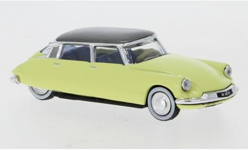 Modelauto Citroen DS 19 geel/metallic grijs 1958 1/87 Norev