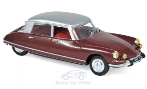 Modelauto Citroen DS 21 Pallas rood/grijs 1967 1/43 Norev