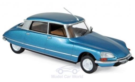 Modelauto Citroen DS 23 Pallas metallic blauw 1974 1/43 Norev