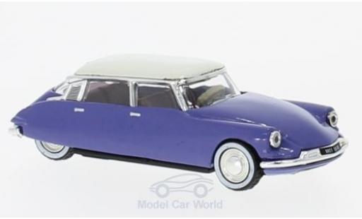 Modelauto Citroen DS 19 blauw/wit 1959 1/87 Norev
