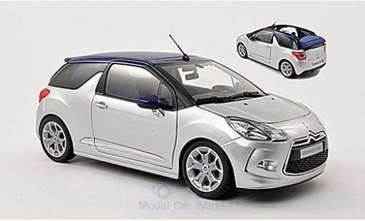 Modelauto DS Automobiles DS3 Berline Citroen grijs 2013 kap in 3 Positionen darstellbar 1/18 Norev