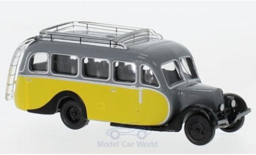 Modelauto Citroen U23 Bus Autocar geel/grijs 1947 1/87 Norev