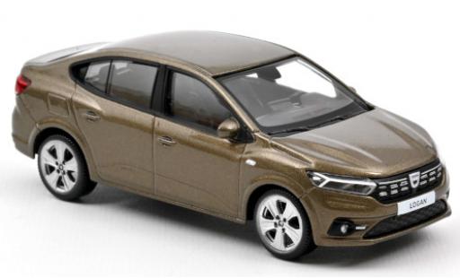 Modelauto Dacia Logan Berline metallic bruin 2021 1/43 Norev
